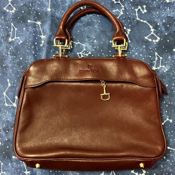 Etienne Aigner Bags Etienne Aigner Brown Leather Top Handle Purse